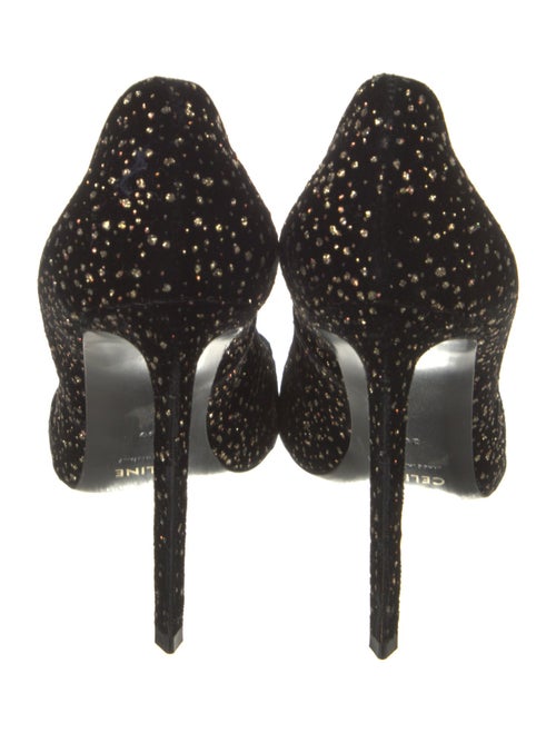Celine Velvet Printed Pumps