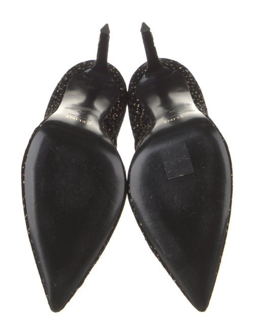 Celine Velvet Printed Pumps