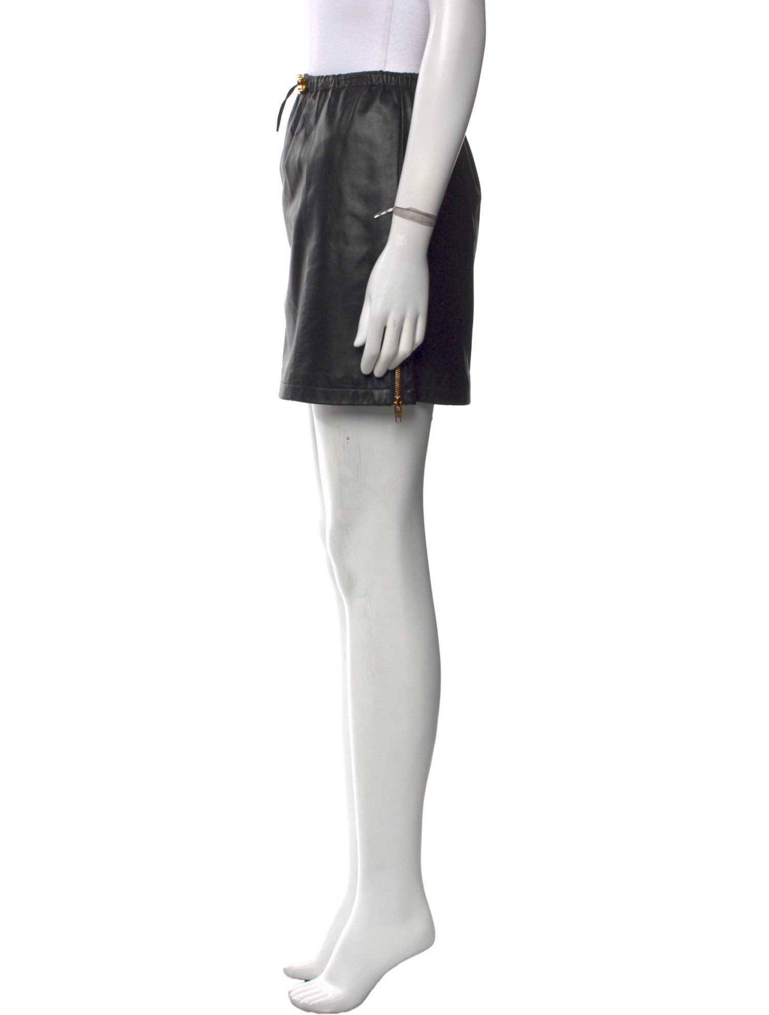 Celine Leather Mini Skirt