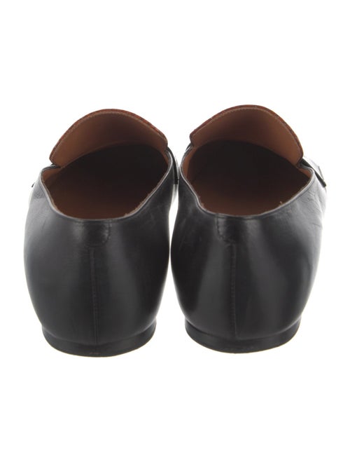 Celine Leather Animal Print Loafers