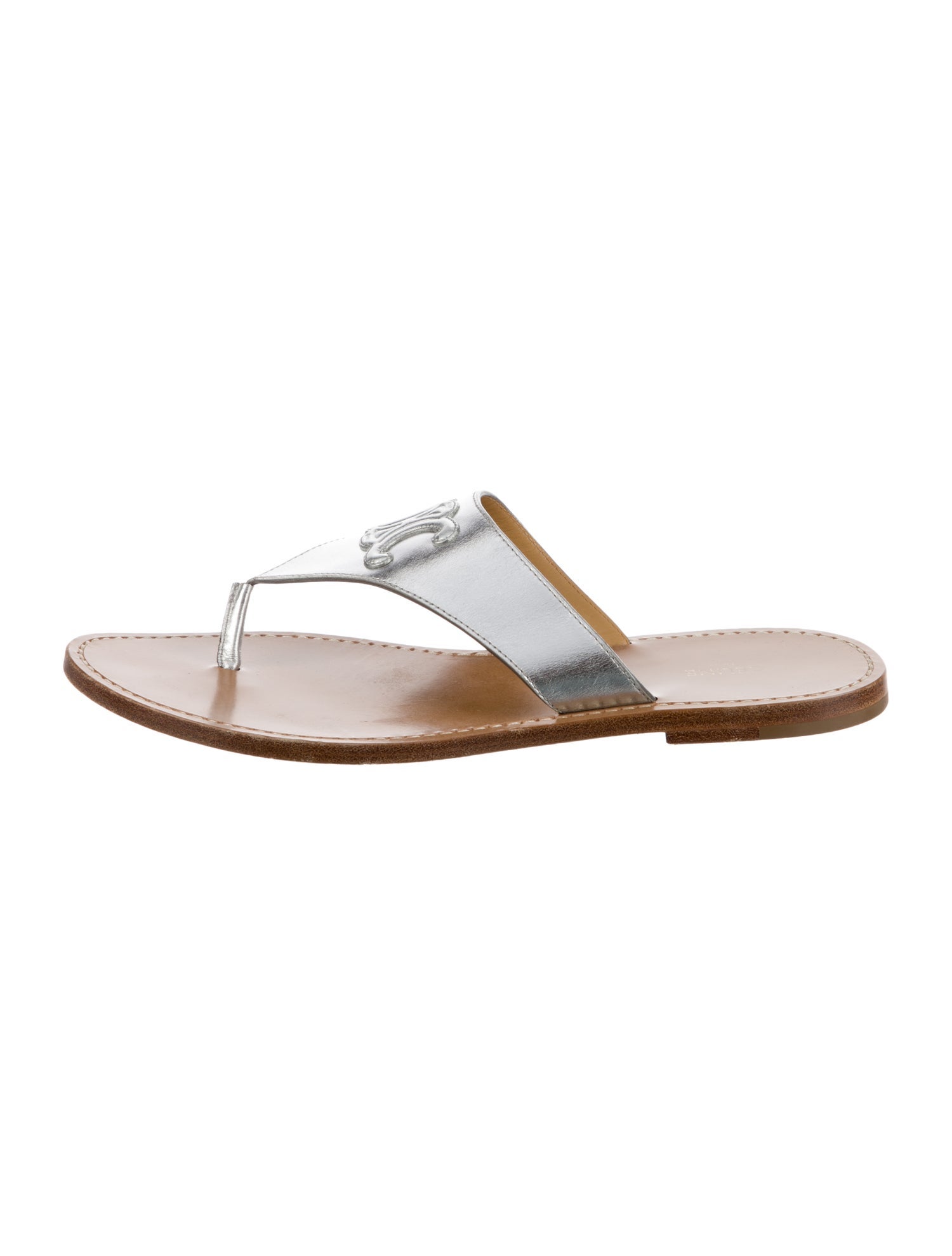 Celine Leather Flip Flops