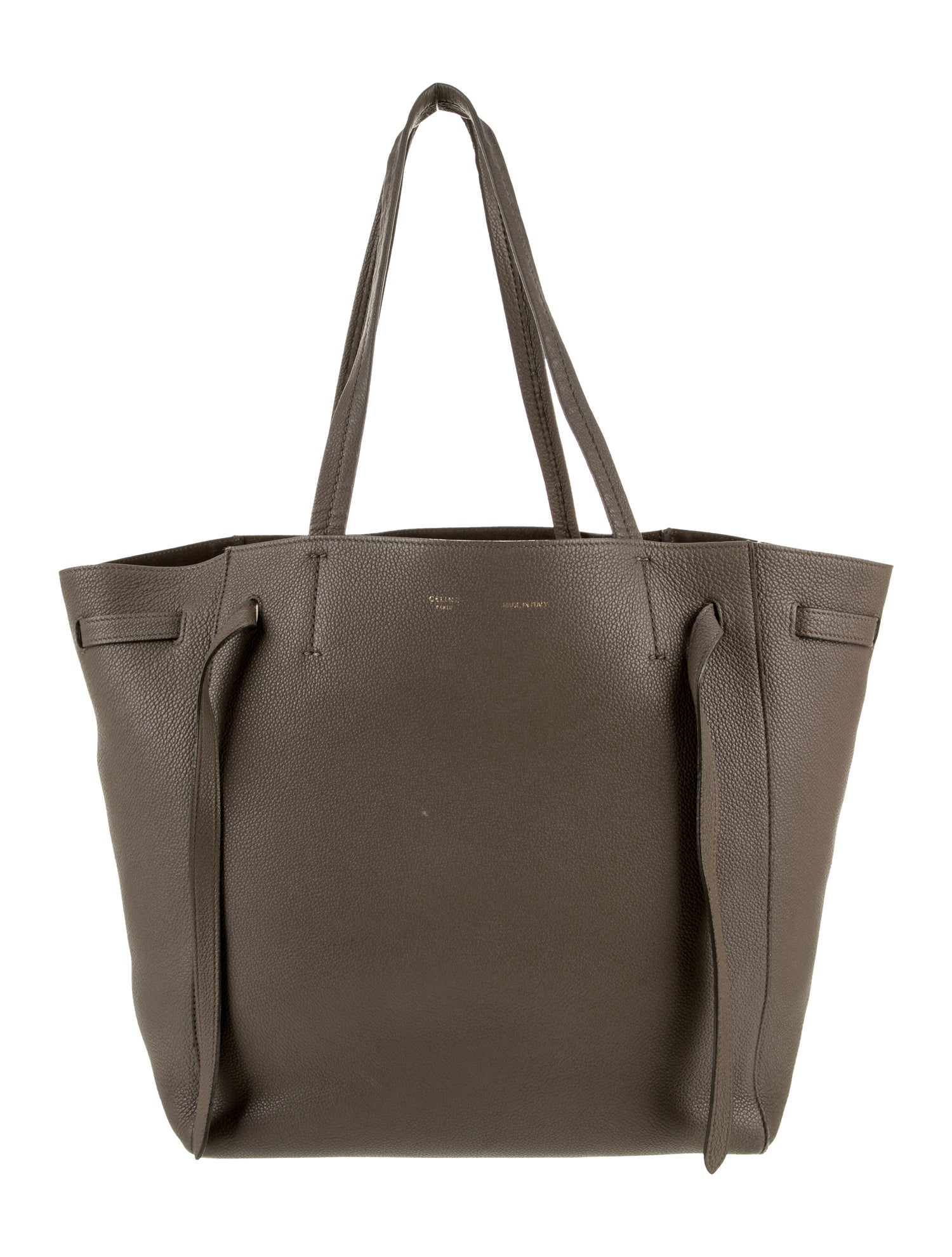 Celine Leather Cabas Phantom w/Belt Small