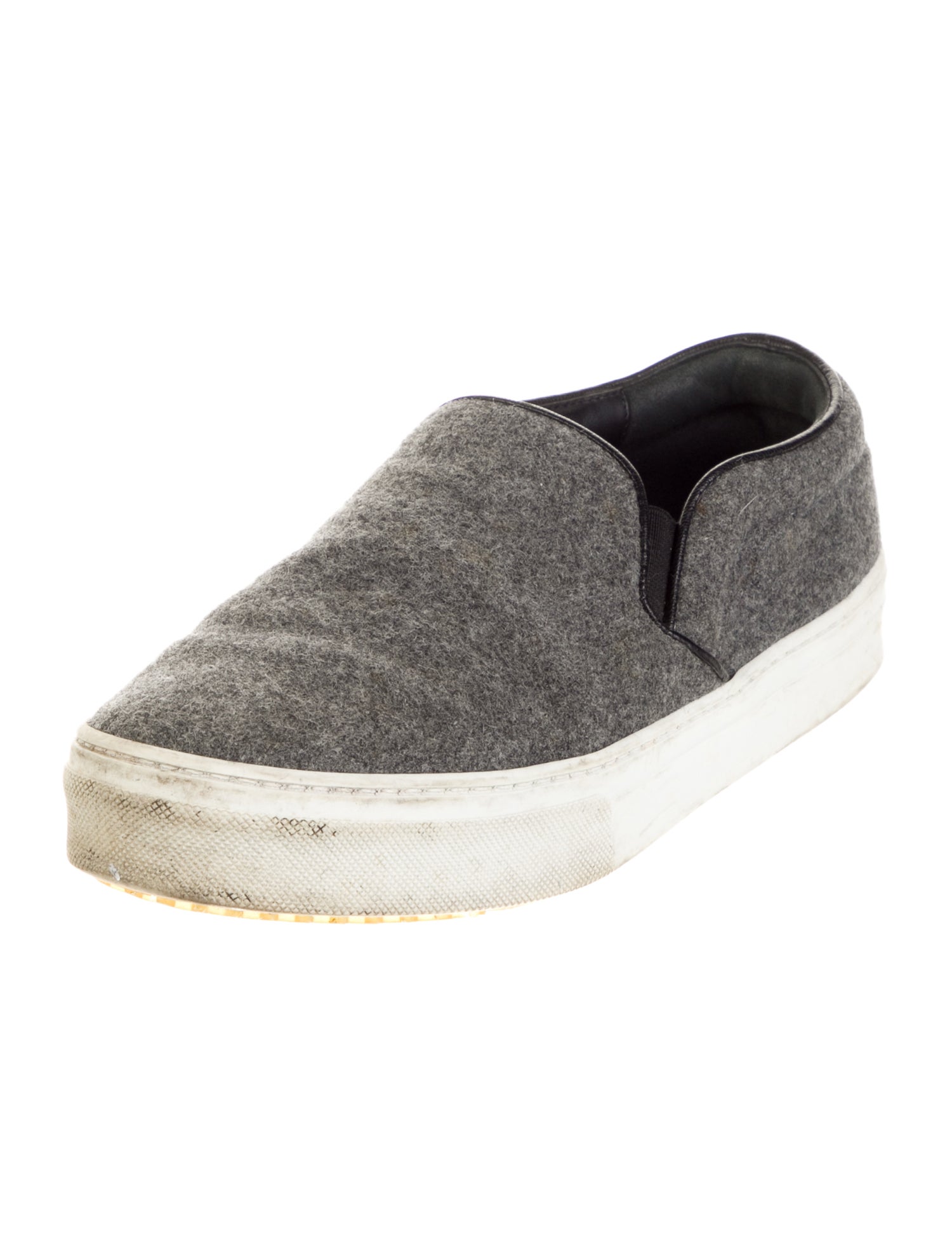 Celine Wool Colorblock Pattern Sneakers
