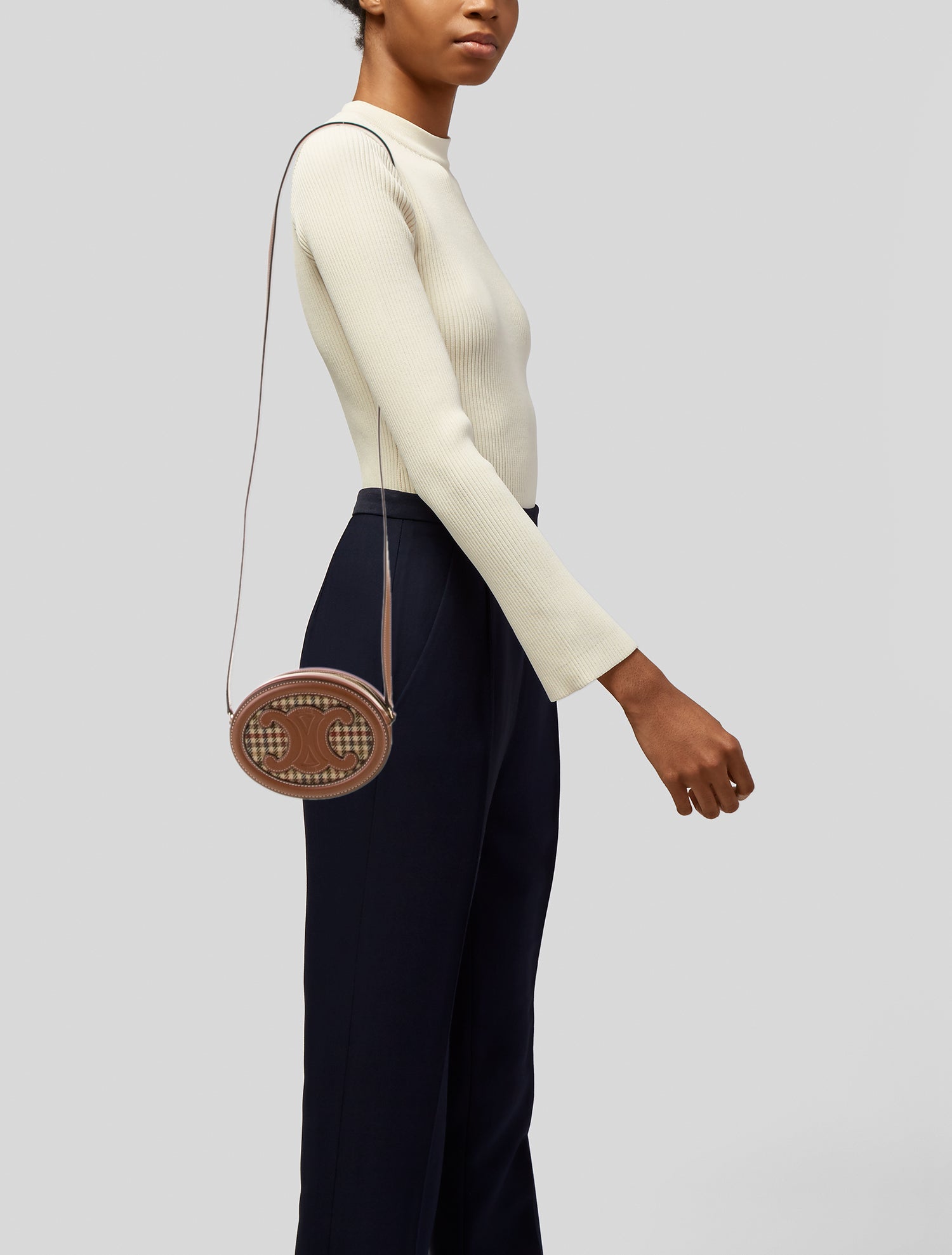 Celine Céline Medium Symmetrical Bag - Brown Shoulder Bags