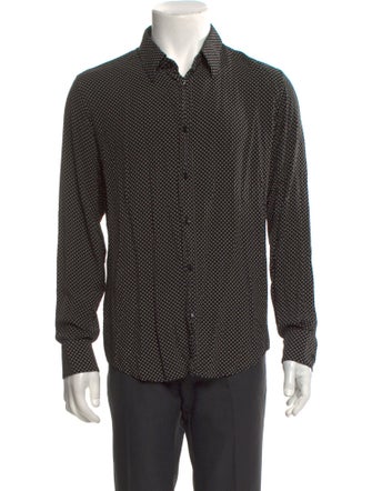 Celine Plaid Print Long Sleeve Shirt