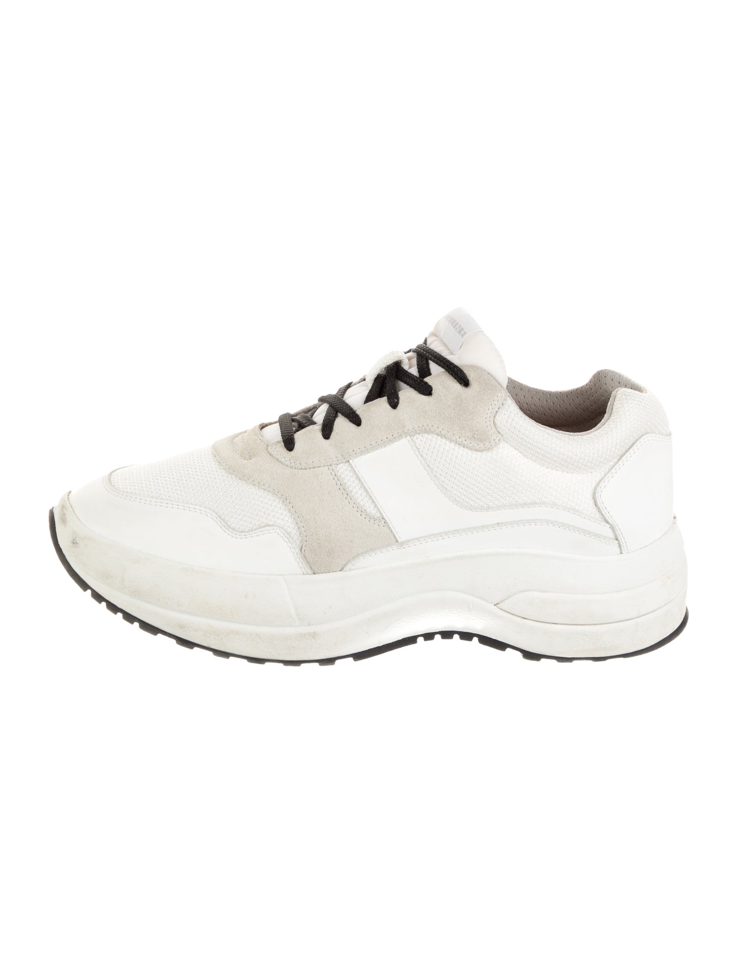 Celine Leather Colorblock Pattern Athletic Sneakers