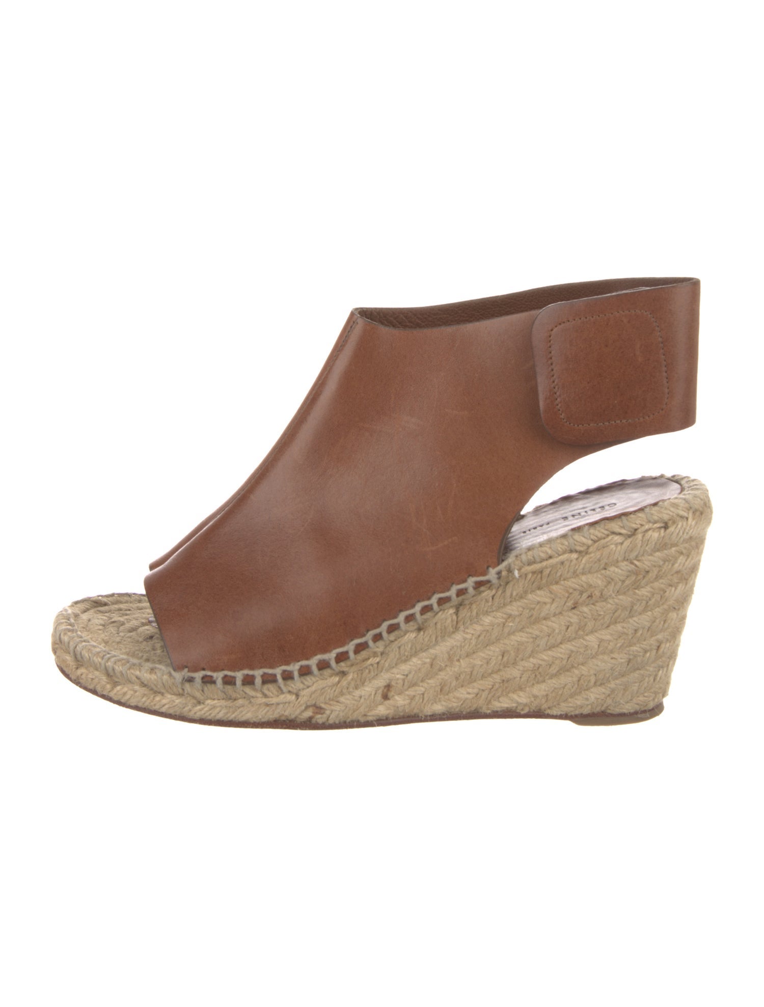 Celine Leather Braided Accents Espadrilles