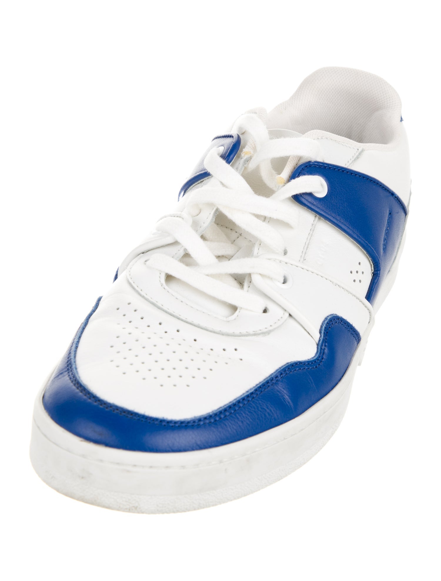 Celine Leather Colorblock Pattern Sneakers