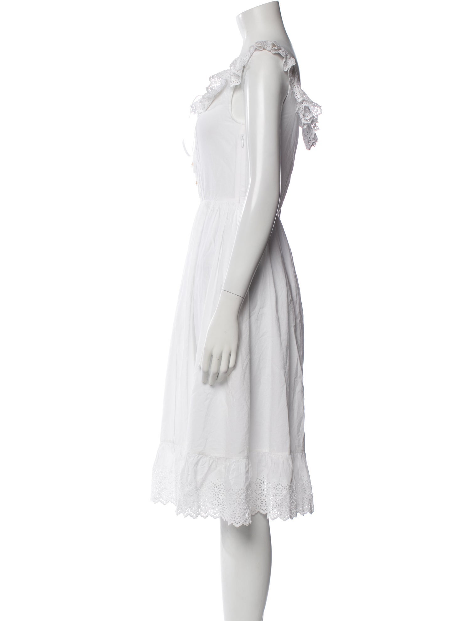 Celine Square Neckline Midi Length Dress