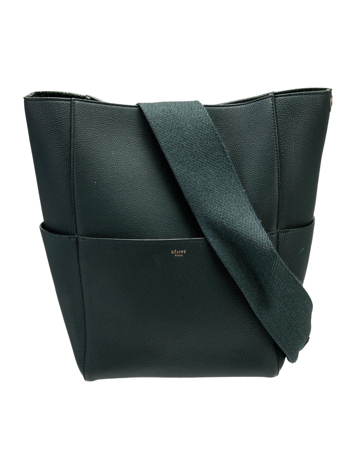 Celine Leather Seau Sangle Medium