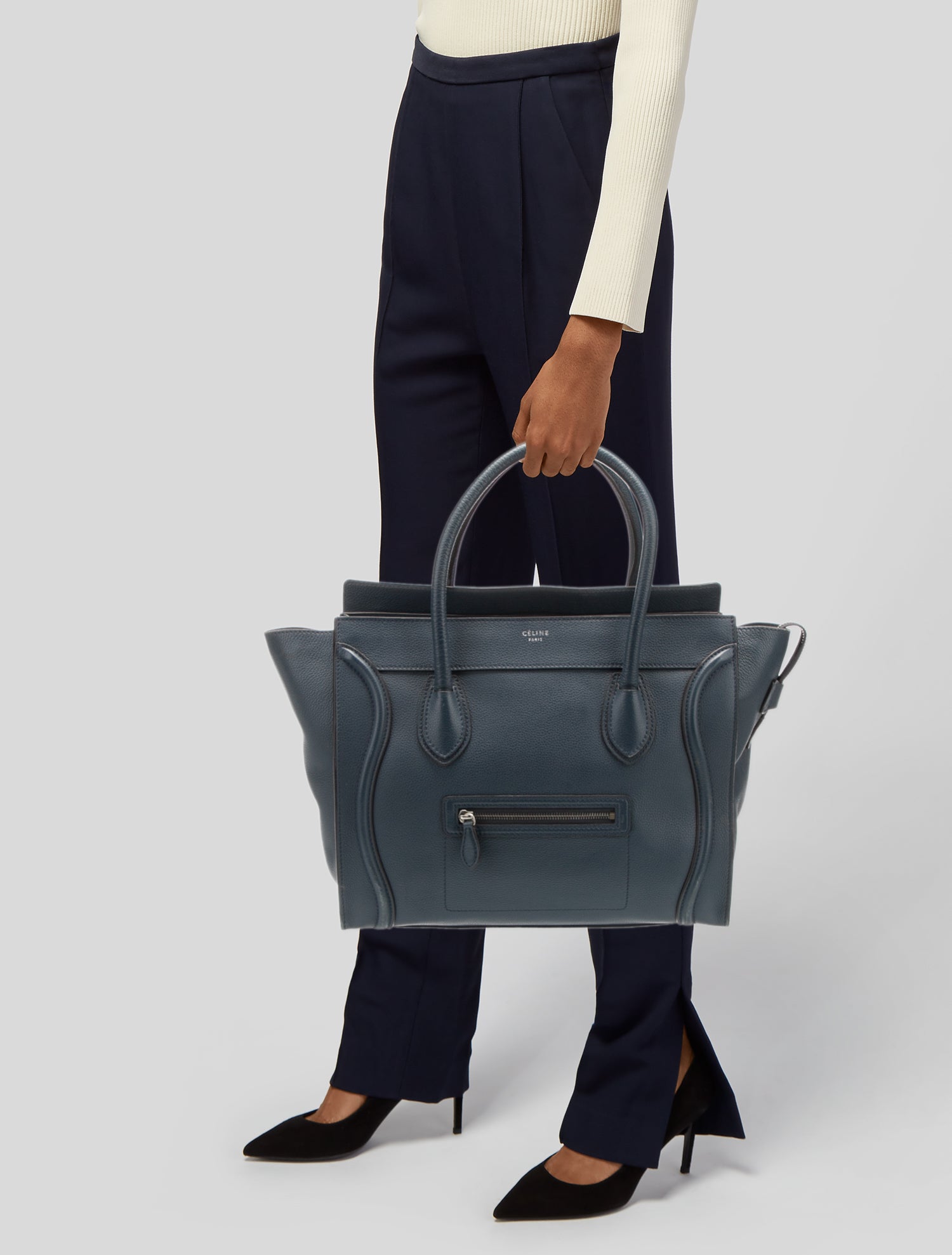 Celine Leather Shoulder Luggage
