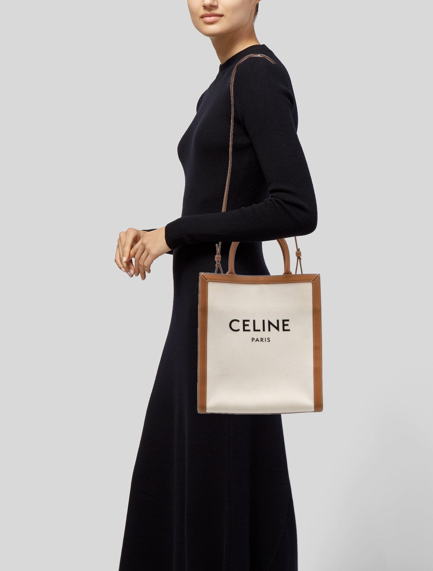 Celine Canvas Vertical Cabas Small