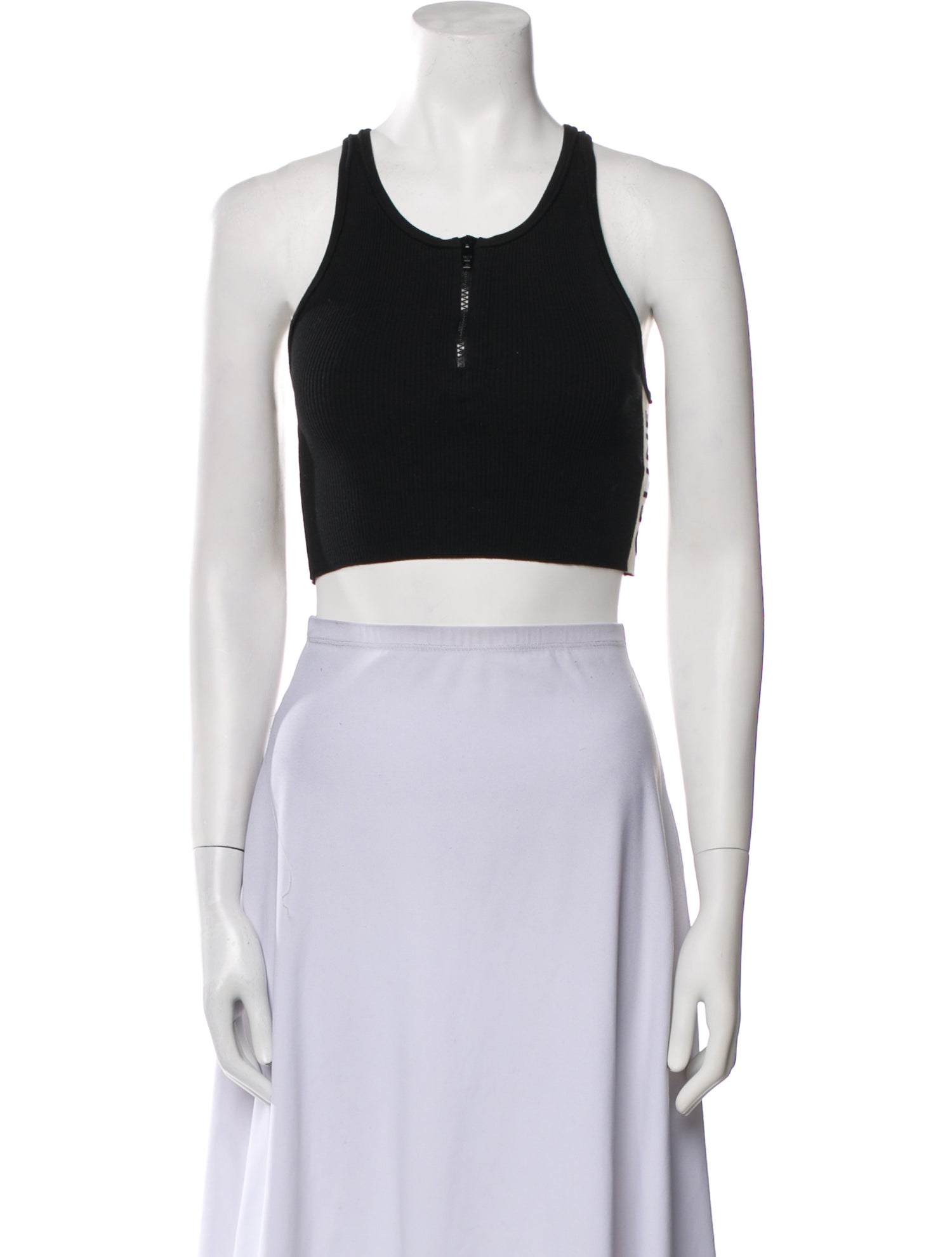 Celine Scoop Neck Sleeveless Crop Top