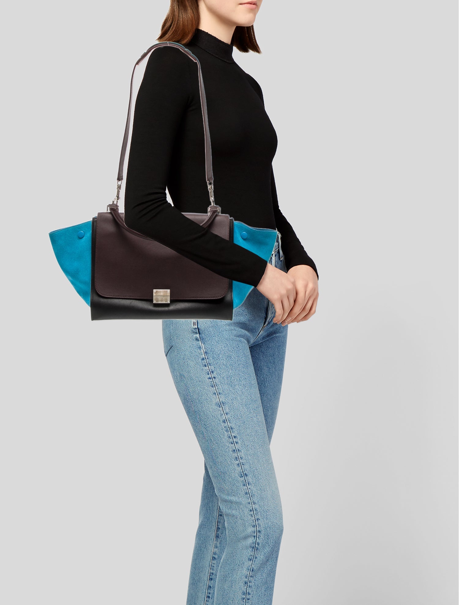 Celine Leather Trapeze Mini