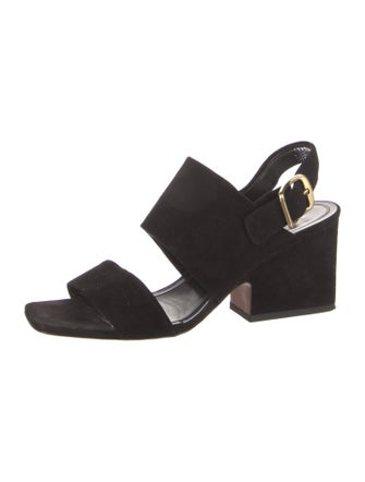 Celine Suede Slingback Sandals
