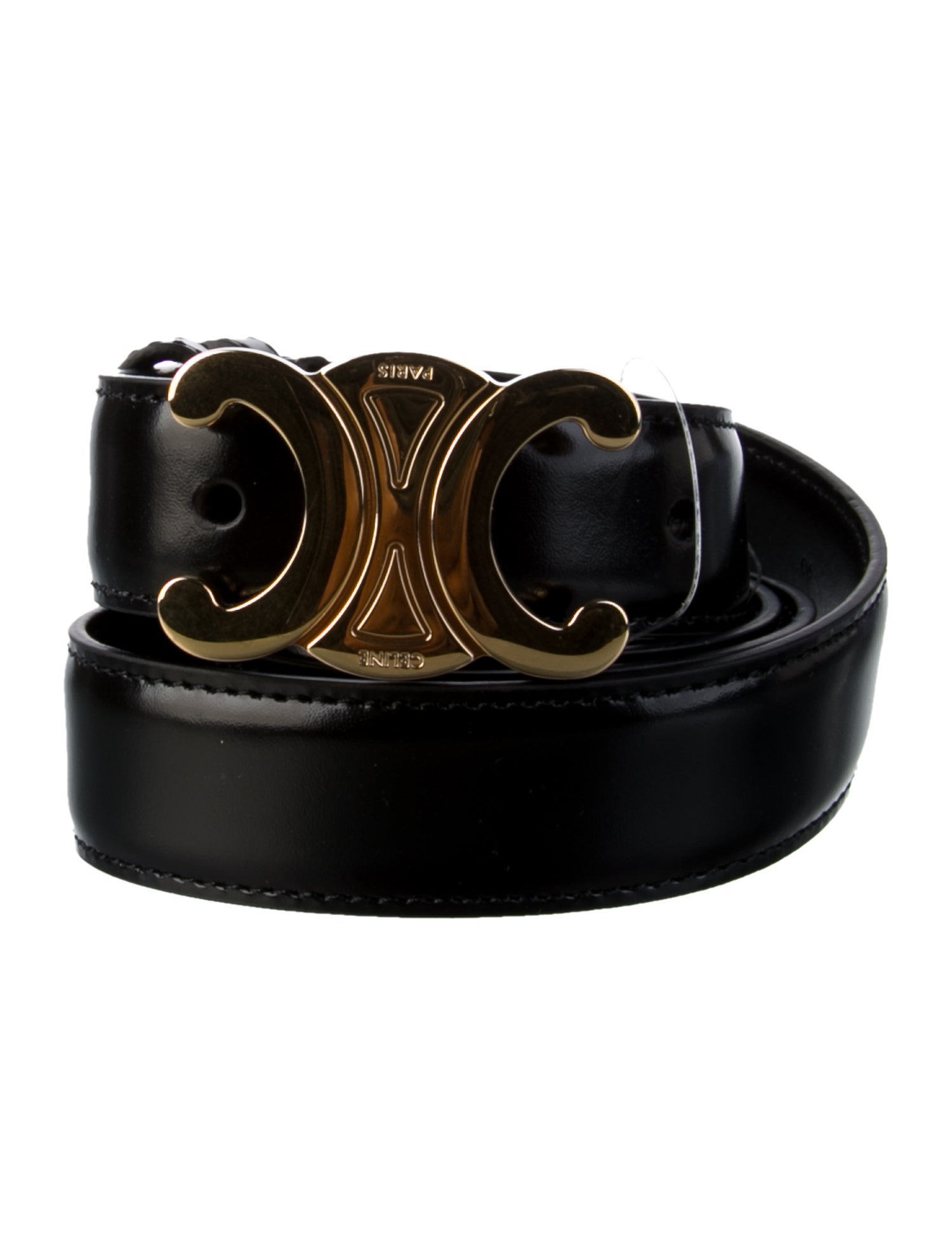 Celine Skinny Leather Belt