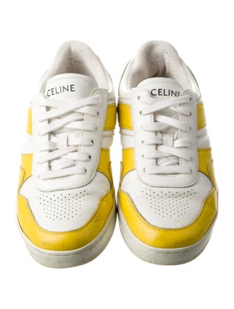 Celine Leather Colorblock Pattern Sneakers