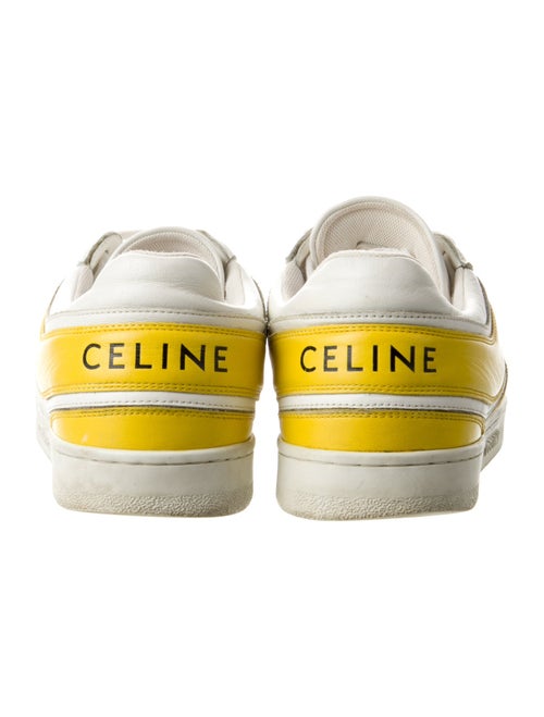 Celine Leather Colorblock Pattern Sneakers