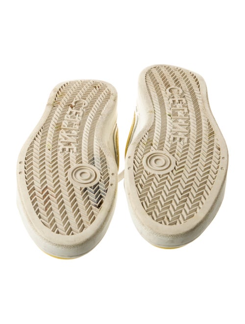 Celine Leather Colorblock Pattern Sneakers