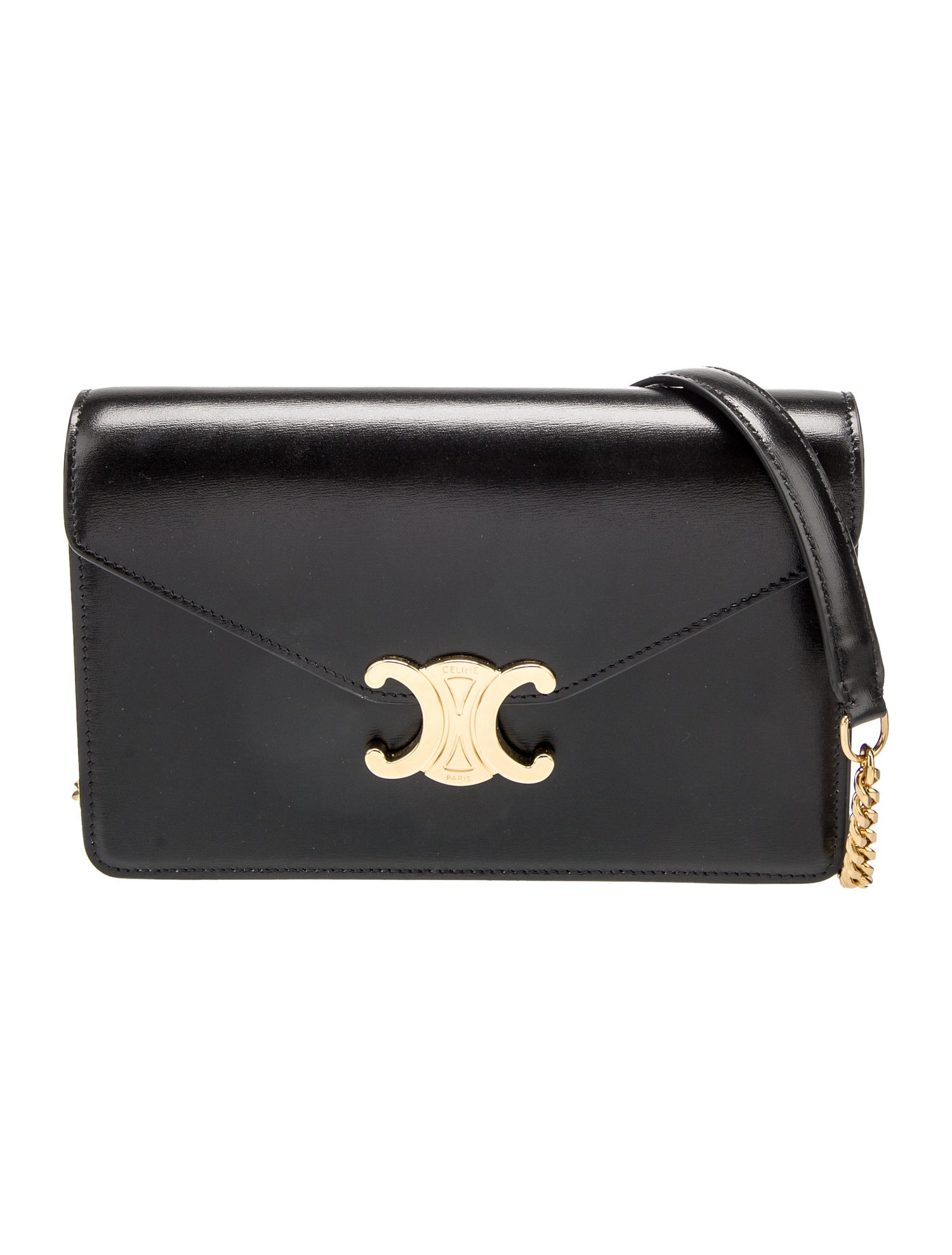 【CELINE】★Vintage★SYMMETRICAL BAG シンメトリー バッグ Celine // Black Leather Medium Symmetrical Bag – VSP Consignment