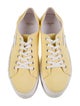 Celine Canvas Embroidered Accent Sneakers