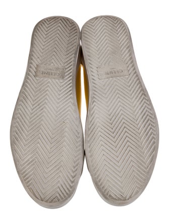 Celine Canvas Embroidered Accent Sneakers