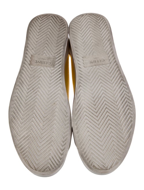 Celine Canvas Embroidered Accent Sneakers