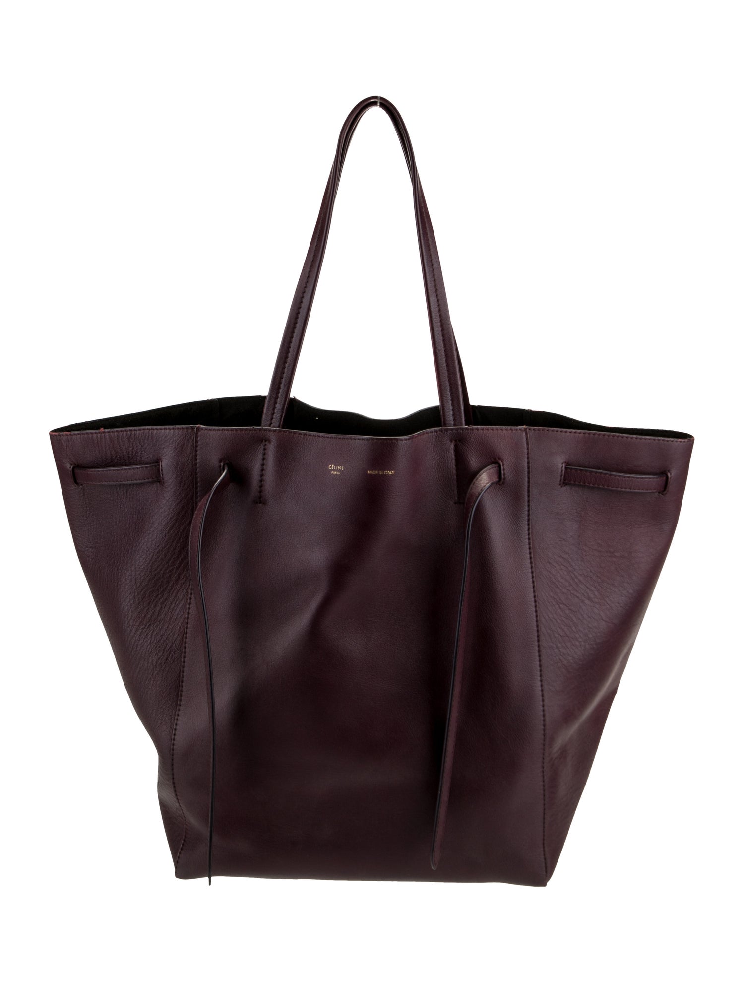 Celine Leather Cabas Phantom w/Belt Medium