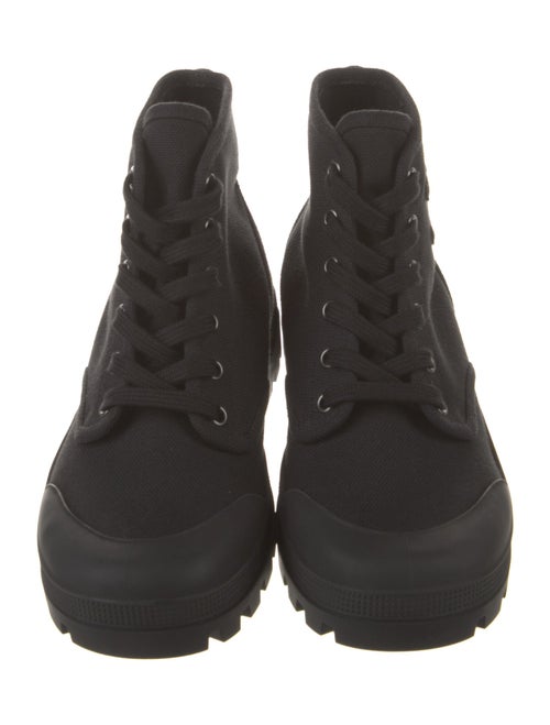 Celine Canvas Combat Boots