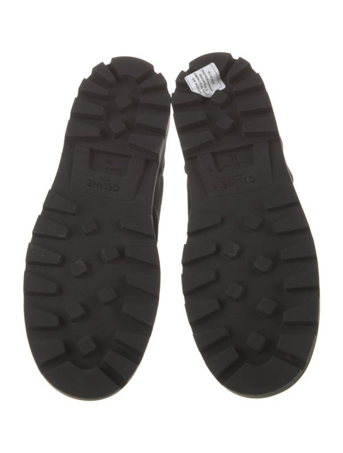 Celine Canvas Combat Boots