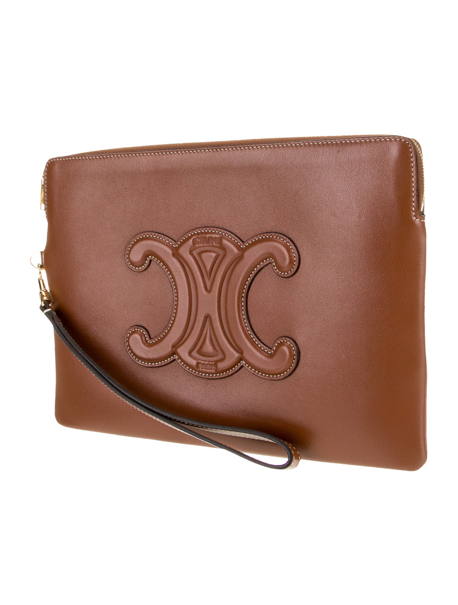 Khaite Suede Aimee Clutch Bag - Brown Clutches, Handbags