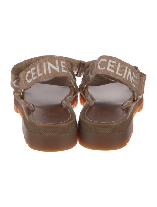 Celine Graphic Print Slingback Sandals