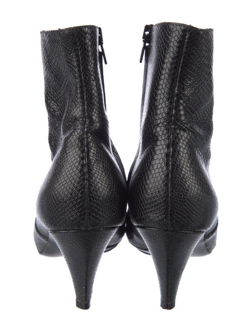 Celine Snakeskin Animal Print Boots