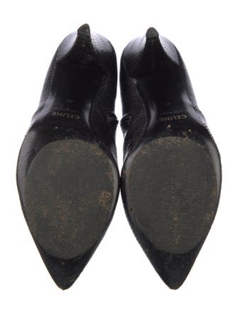 Celine Snakeskin Animal Print Boots