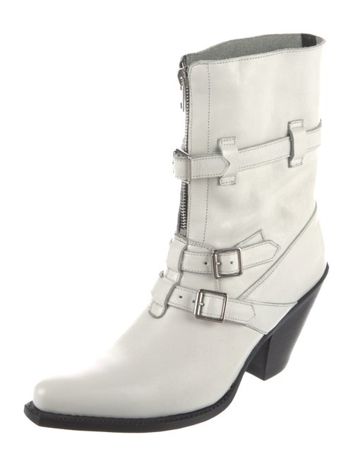 Celine Leather Moto Boots