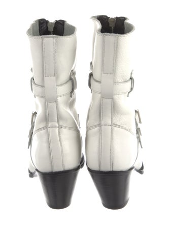 Celine Leather Moto Boots