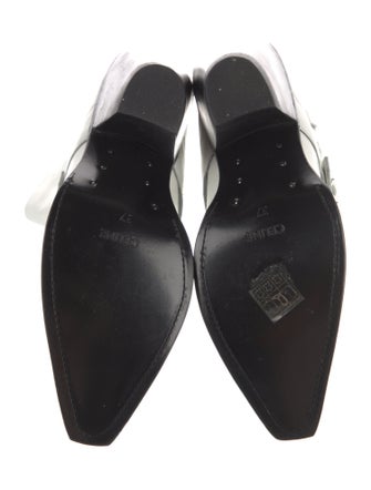 Celine Leather Moto Boots