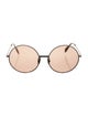 Celine Round Mirrored Sunglasses