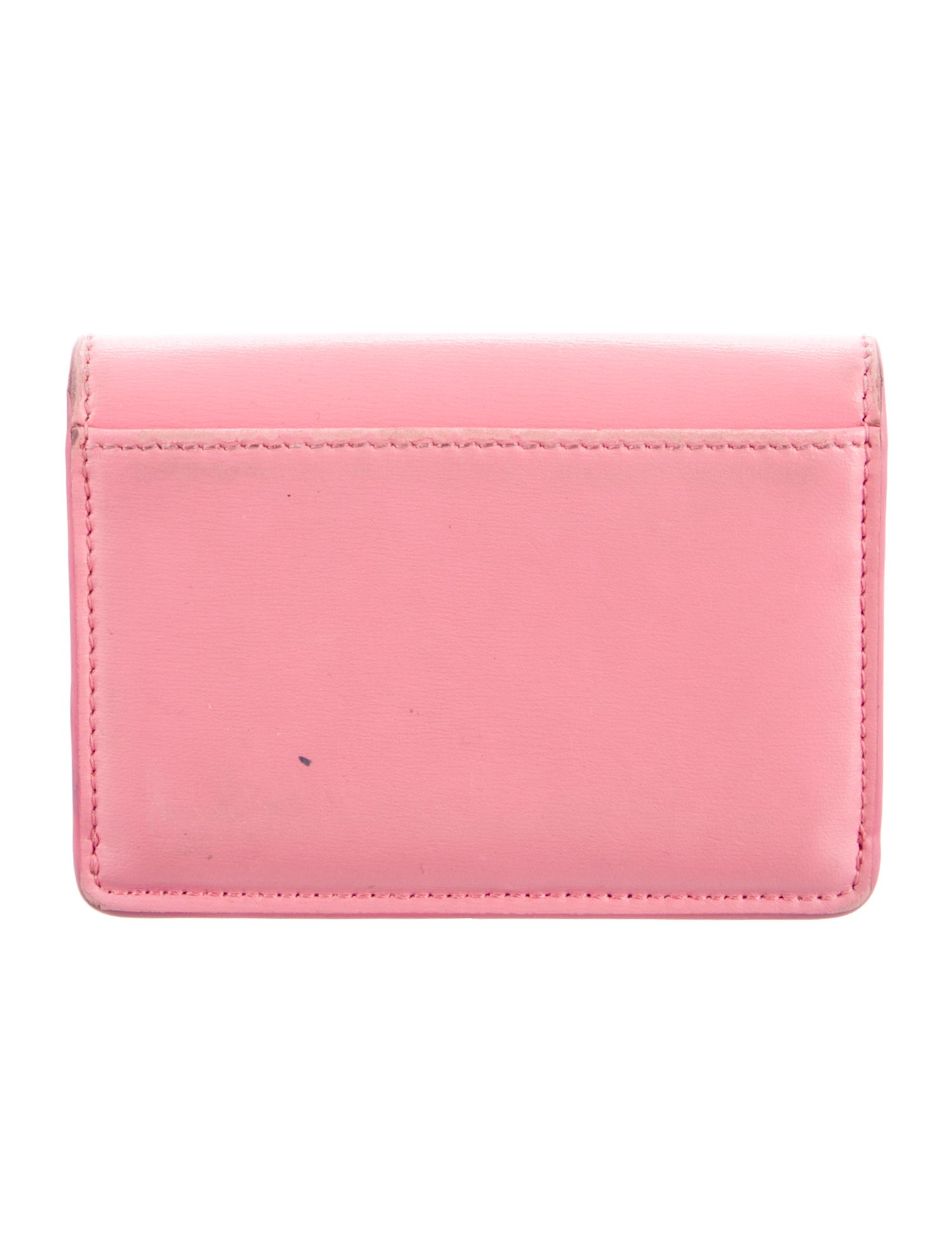 Celine Triomphe Compact Wallet Leather Compact Wallet