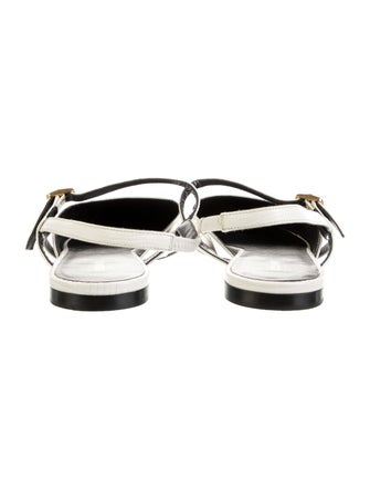 Celine Leather Slingback Flats