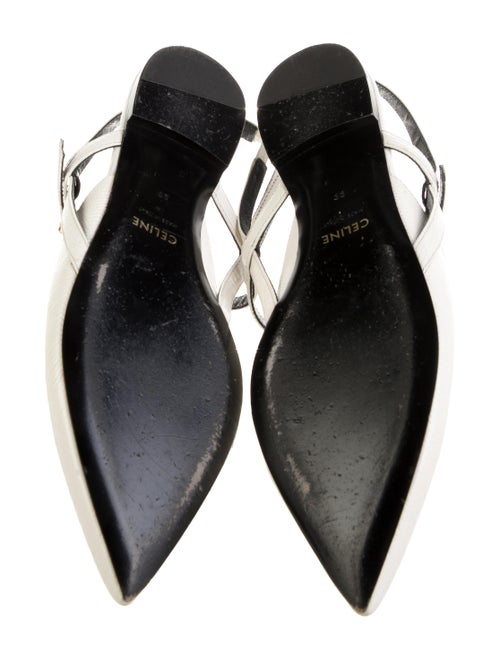 Celine Leather Slingback Flats
