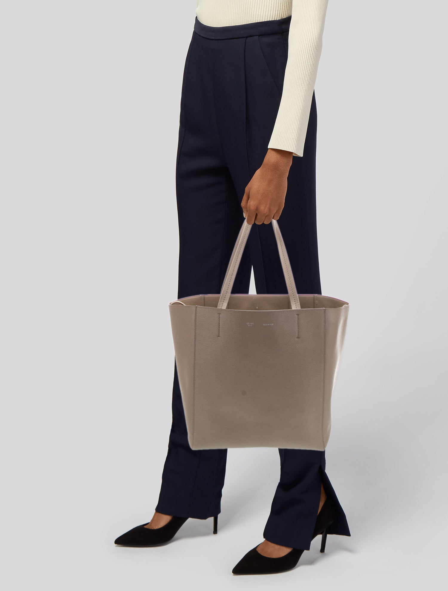 Celine Leather Cabas Phantom