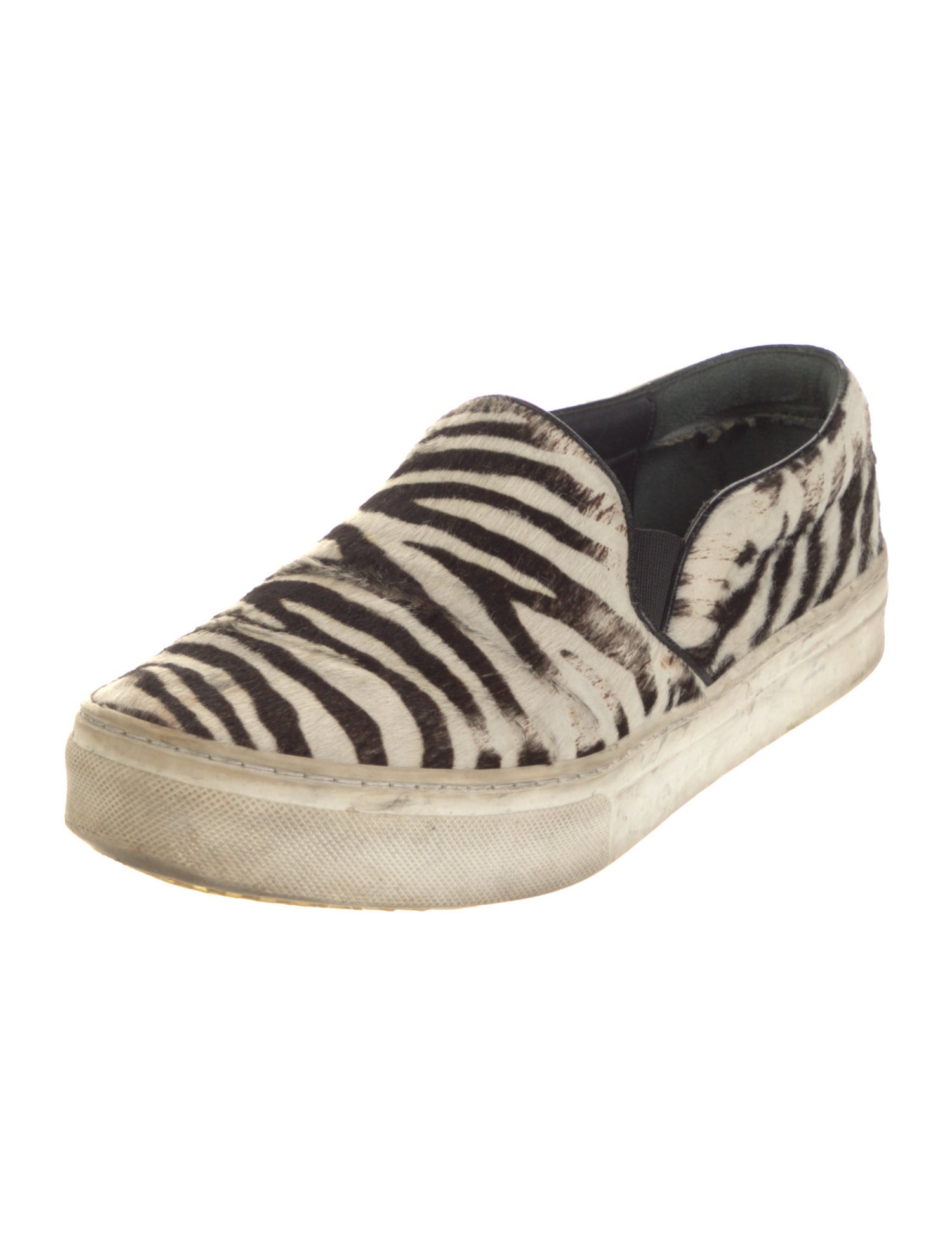 Celine Ponyhair Animal Print Sneakers