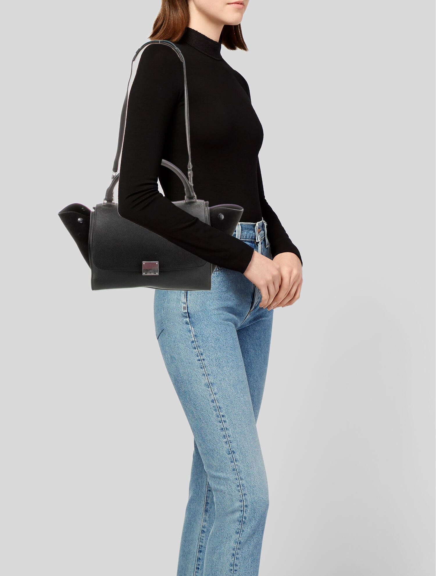 Celine Leather Trapeze Small