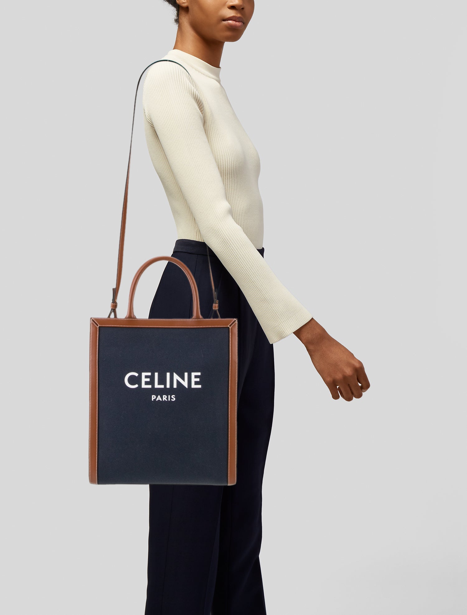 Celine Signature Vertical Cabas Small
