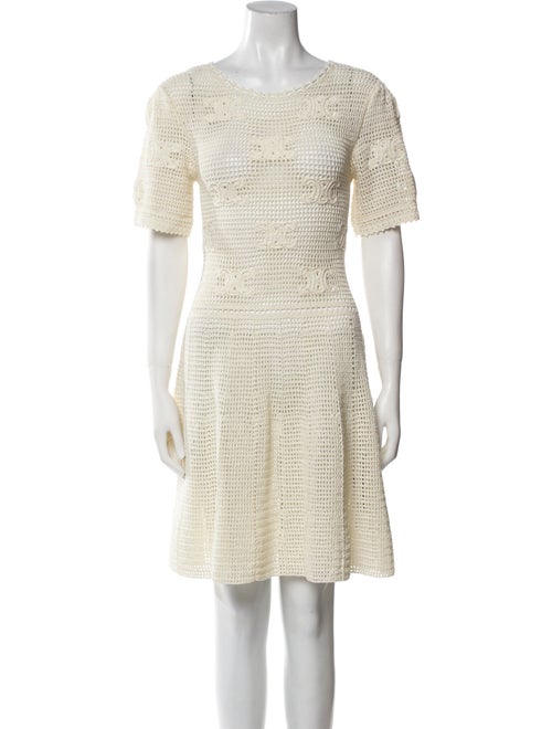 Celine Scoop Neck Knee-Length Dress