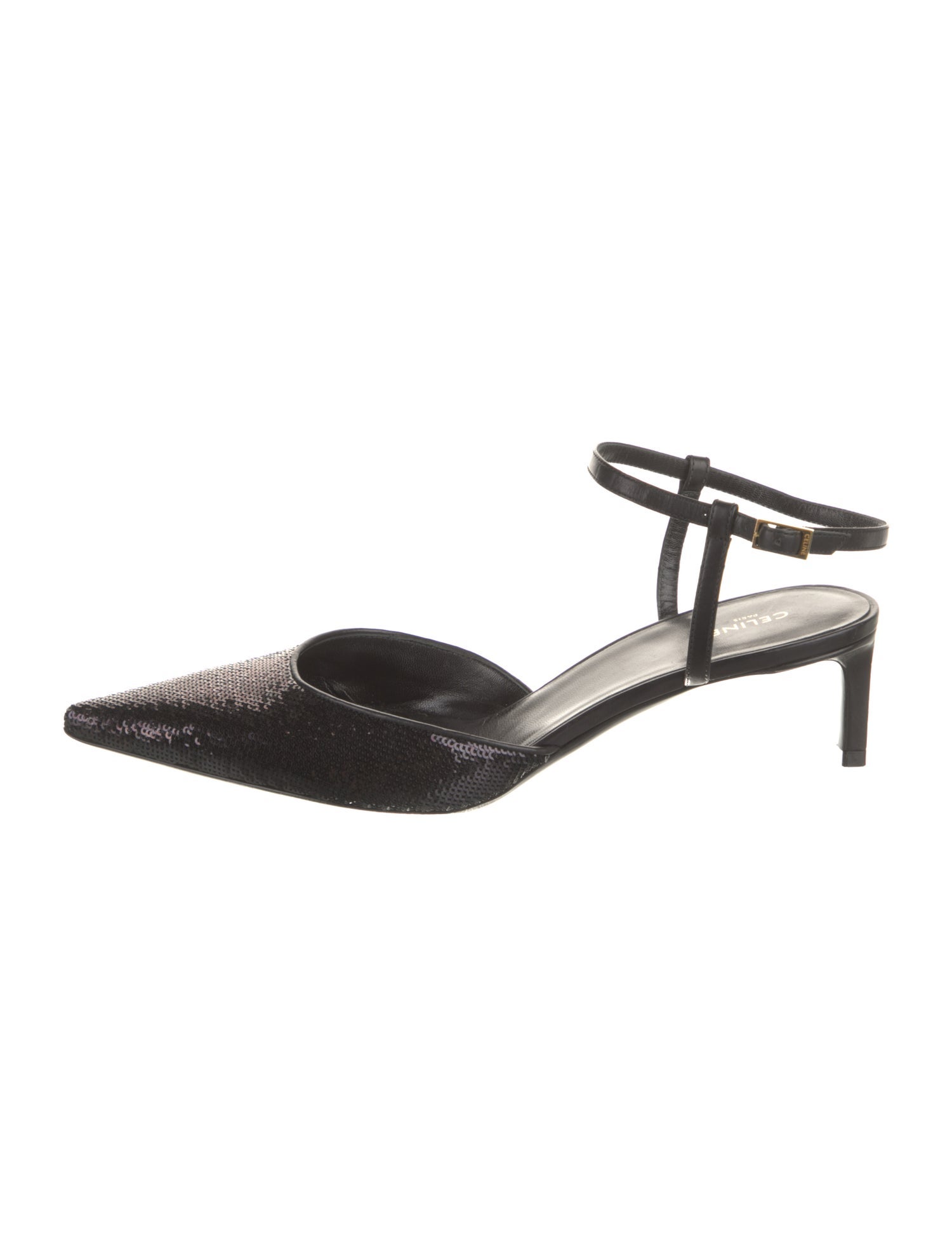 Celine Sequins Sequin Embellishments Slingback Pumps