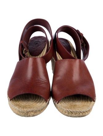 Celine Leather Printed Espadrilles