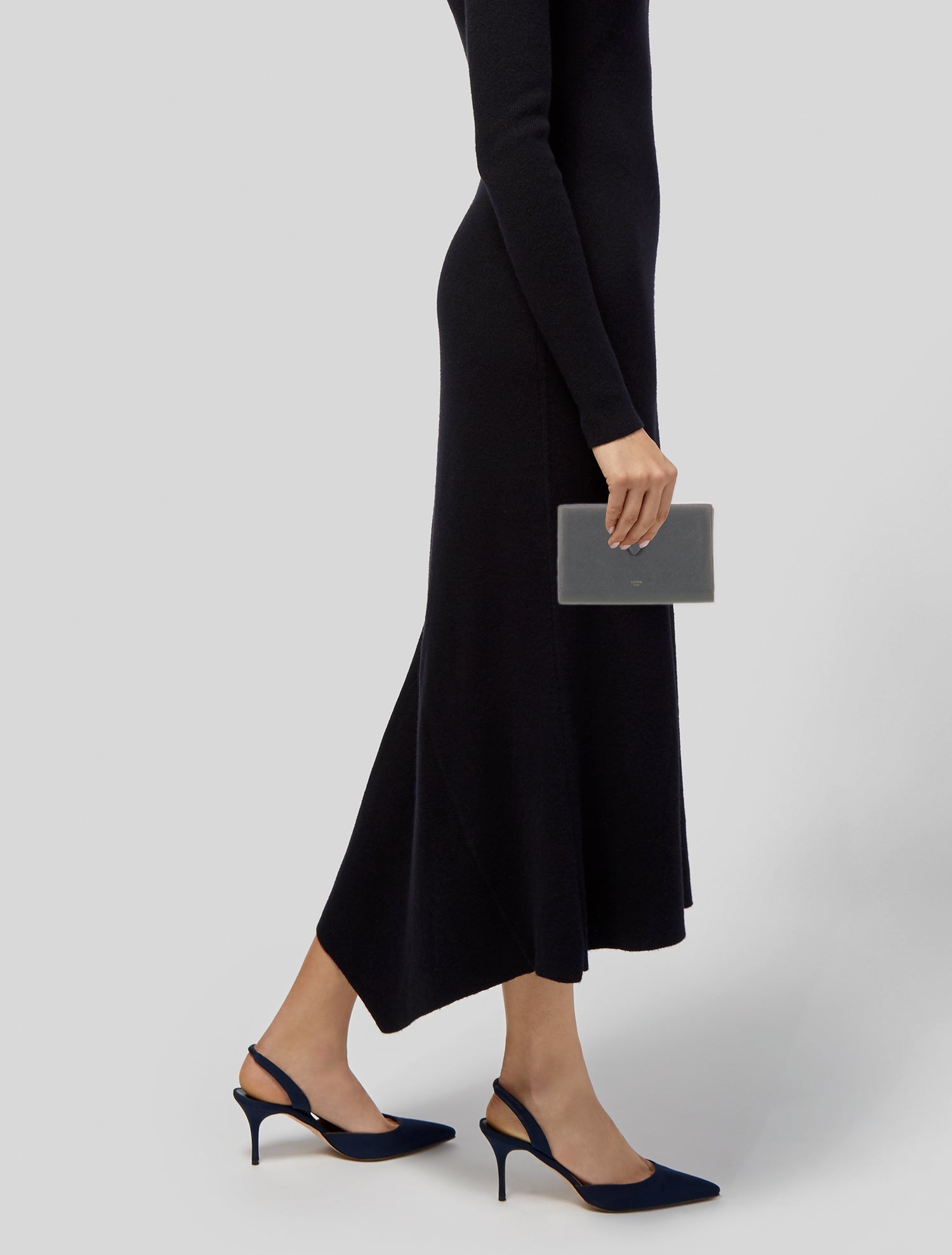 Celine Strap Wallet Leather French Purse