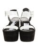 Celine Leather Colorblock Pattern Sandals